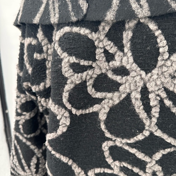 Bryn Walker Wool Blend Lagenlook Oversized Wrap Cardigan Coat Jacket Size Medium - Picture 3 of 6